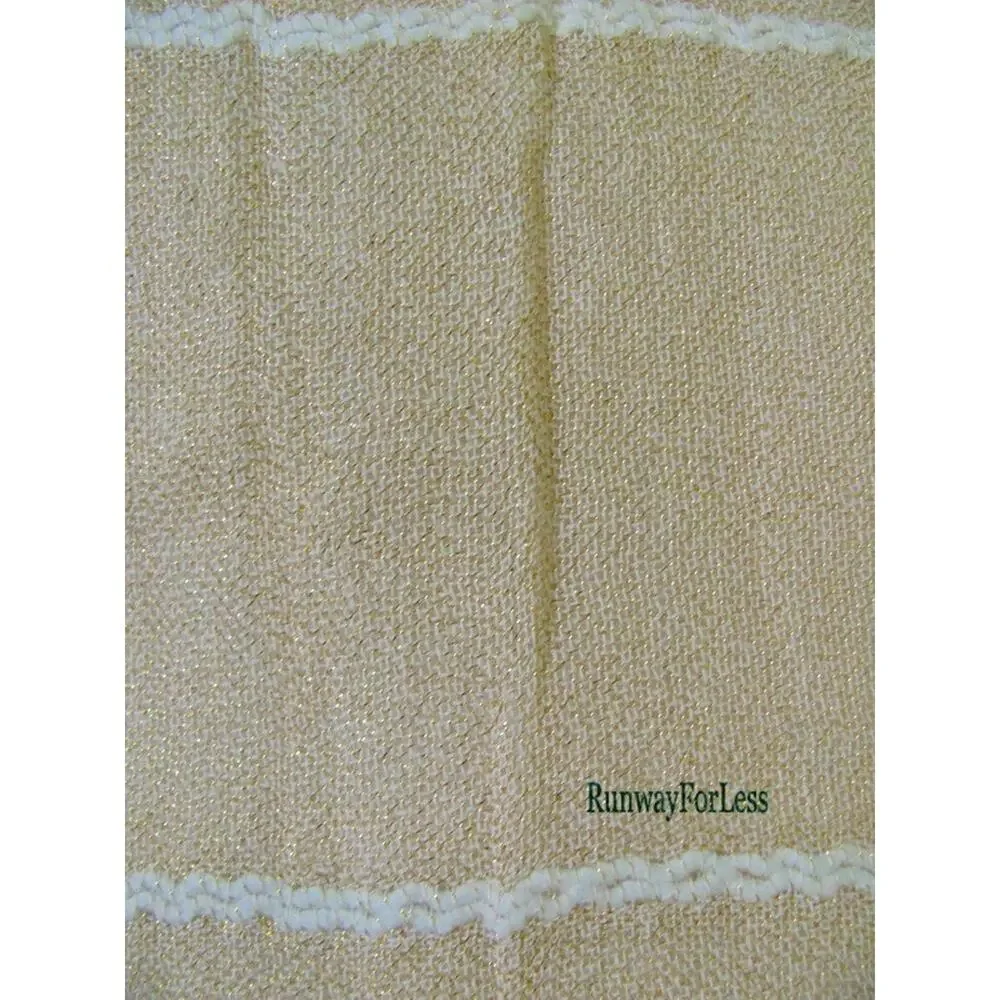 New ANTHROPOLOGIE Home Masula Gold Tone Bathroom Shower Curtain